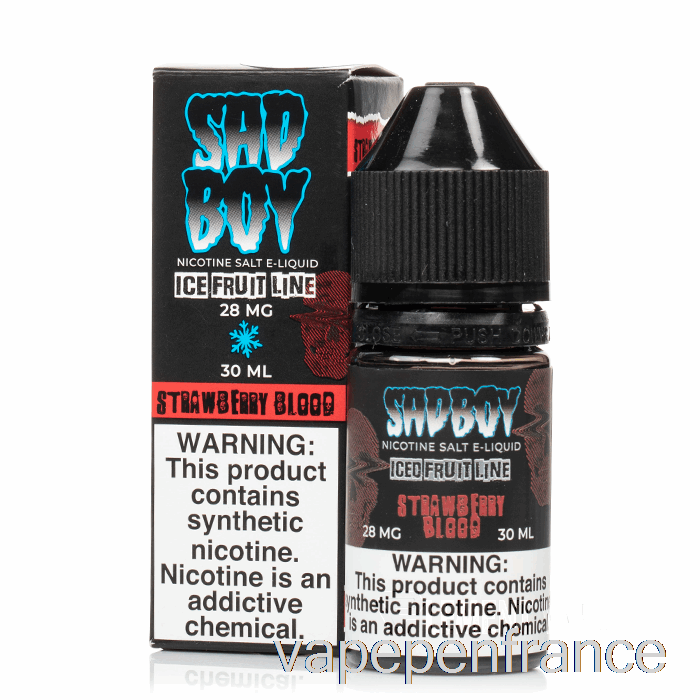 Sang De Fraise Glacée - Sels De Sadboy - Stylo Vape 30 Ml 48 Mg